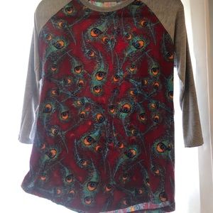 Lularoe Peacock Feathers Small